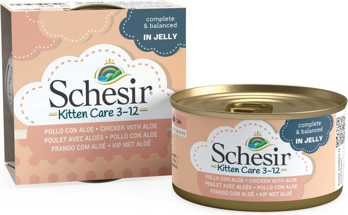 Schesir Tavuklu Aloe Yavru Kedi Konservesi 85 Gr. - 1