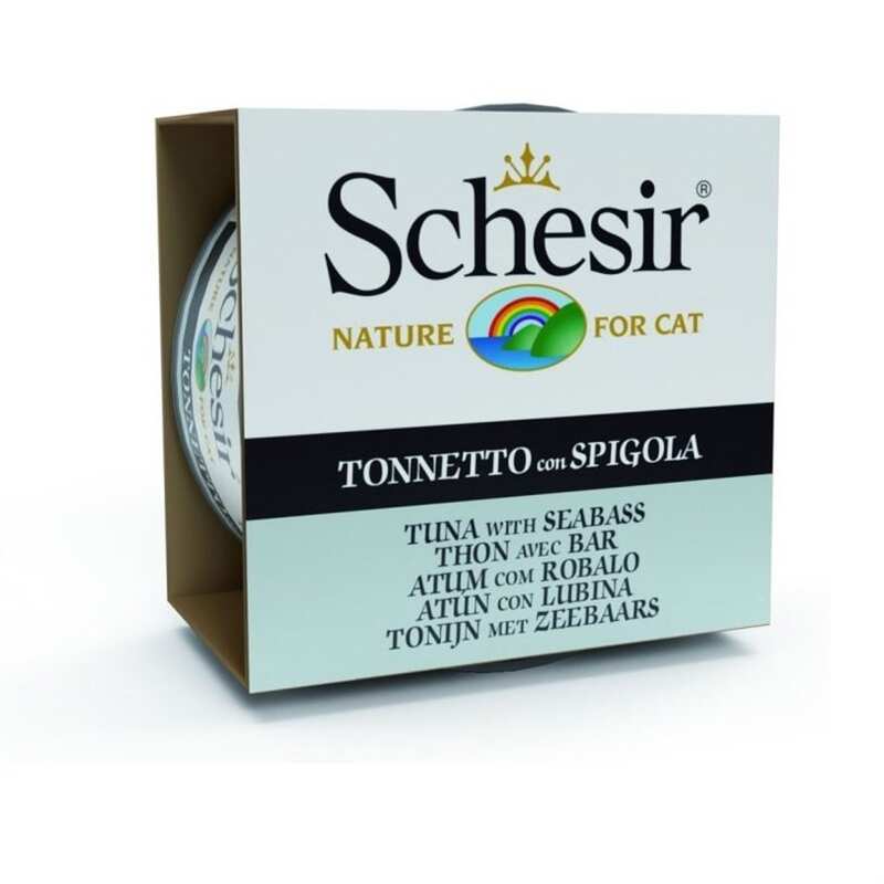 Schesir Ton Balığı ve Levrekli Jöleli Kedi Konservesi 85 Gr (1)