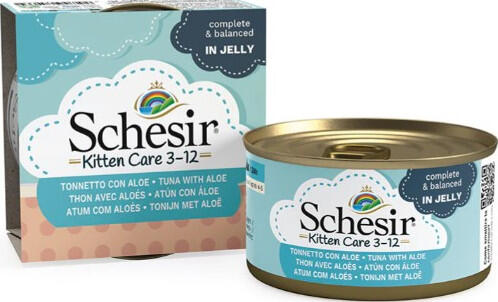Schesir Ton Balıklı Aloe Yavru Kedi Konservesi 85 Gr. - 1