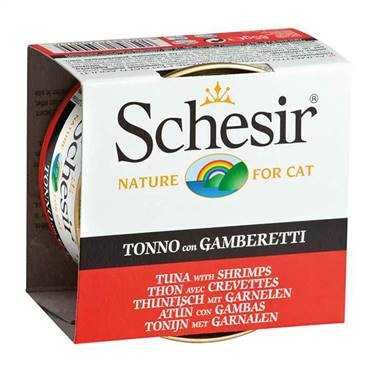Schesir Ton Balıklı Karidesli Jöleli Kedi Konservesi 85 Gr. - 1