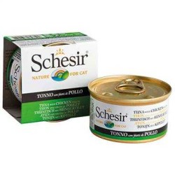 Schesir Ton Balıklı Tavuk Ve Sebzeli Jöleli Kedi Konservesi 85 Gr. (1)
