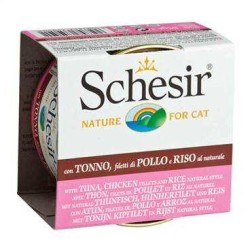 Schesir Ton Balıklı Tavuklu Pirinçli Kedi Konservesi 85 Gr. - 2