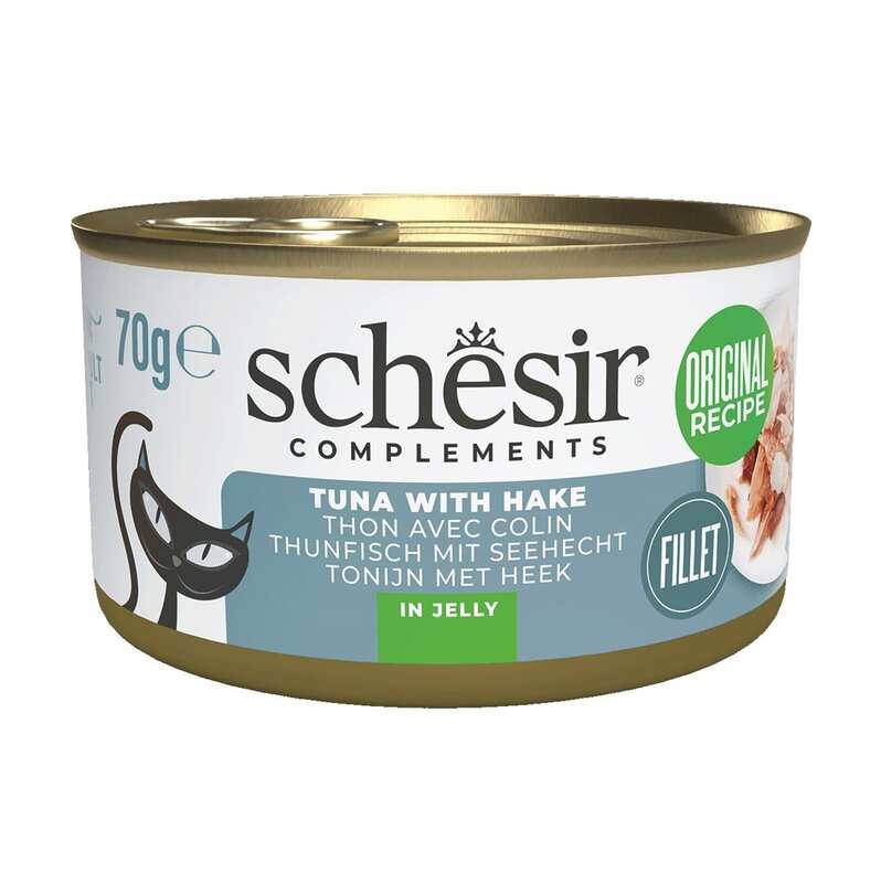 Schesir Ton Balıklı ve Berlam Balıklı Jöle İçinde Konserve Kedi Maması 70gr
