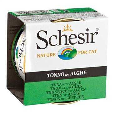 Schesir Ton Balıklı Ve Yosunlu Jöleli Kedi Konservesi 85 Gr. - 1