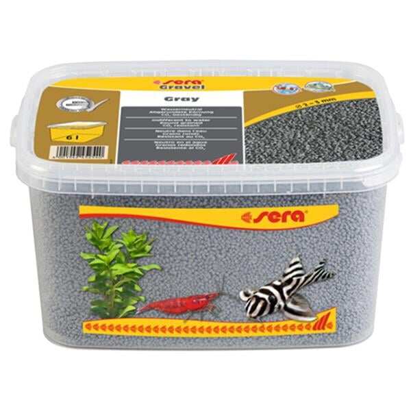 Sera Akvaryum Kumu Gri  2-3 Mm 6 Litre