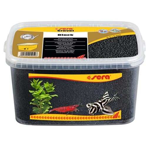 Sera Akvaryum Kumu Siyah  2-3 Mm 6 Litre