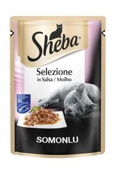 Sheba Pouch Somon Balıklı Kedi Yaş Mama 85 Gr.