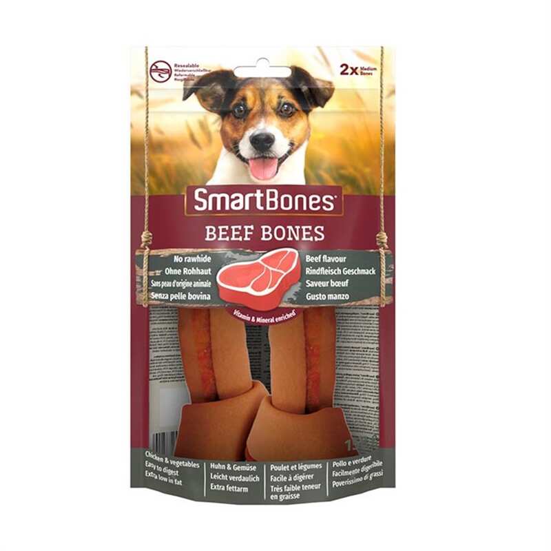 Smartbones Sığır Etli Medium Düğüm Kemik 2'Li 158 Gr.