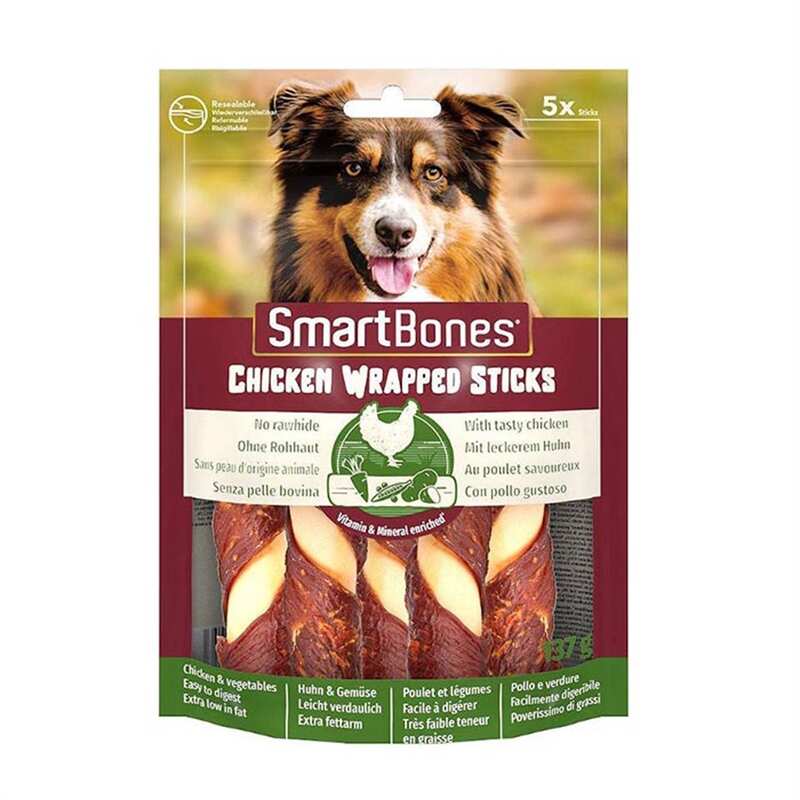 Smartbones Tavuk Sargılı Stick Köpek Ödülü Medium 5 Adet 137 Gr.