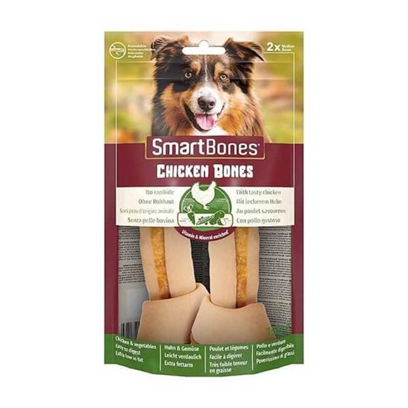 Smartbones Tavuklu Düğüm Kemik Medium Köpek Ödülü 2'Li 13 Cm.