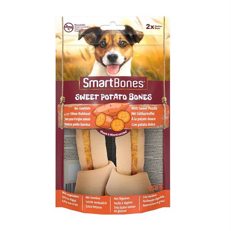 Smartbones Tavuklu Tatlı Patatesli Medium Düğüm Kemik 2'Li 158 Gr.