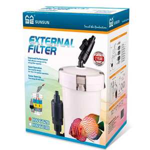 Sunsun 602B Akvaryum Dış Filtresi Beyaz 6W 400 L/H