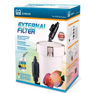 Sunsun 602B Akvaryum Dış Filtresi Beyaz 6W 400 L/H - 1