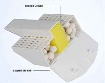 Sunsun Dahili Filtre Ve Led Işık İle Ekoloji Mini Tank Akvaryum Büyük Boy Ya - 02 Beyaz - 4
