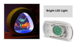 Sunsun Dahili Filtre Ve Led Işık İle Ekoloji Mini Tank Akvaryum Büyük Boy Ya - 02 Beyaz - 7