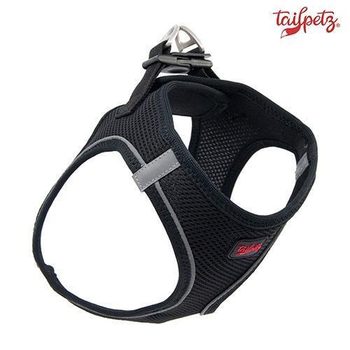 Tailpetz Air Mesh Harness Göğüs Tasması Siyah Small - 1