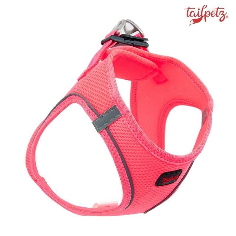 Tailpetz Air Mesh Köpek Göğüs Tasması Neo Pembe Medium