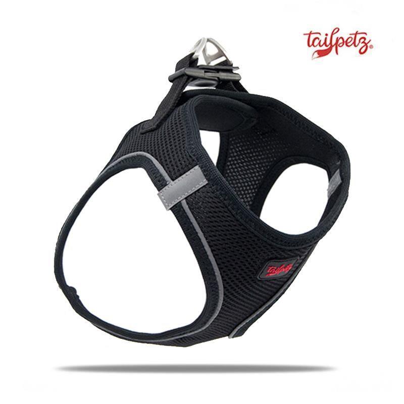 Tailpetz Air Mesh Köpek Göğüs Tasması Siyah 2X Small - 1