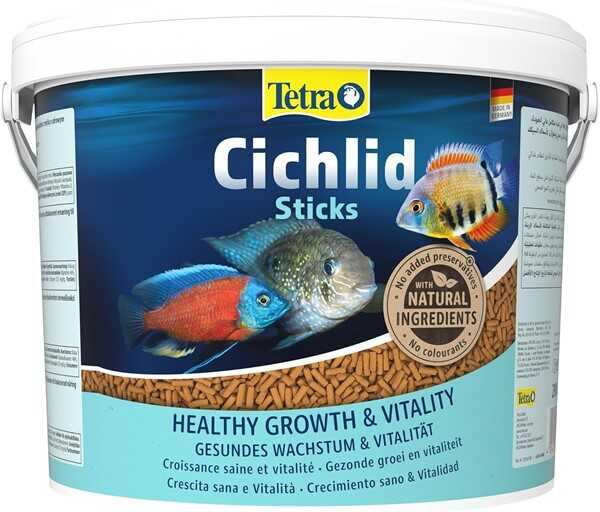 Tetra Cichild Stikcs Büyük Süs Balıkları İçin Yemi 10 Litre - 1