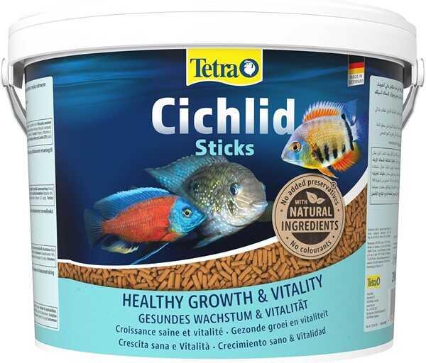 Tetra Cichild Stikcs Büyük Süs Balıkları İçin Yemi 10 Litre - 1