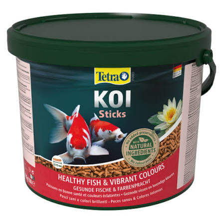 Tetra Pond Koi Sticks Havuz Balığı Çubuk Yem 10 Litre - 1