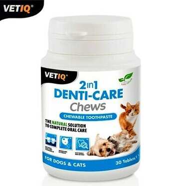 Vetıq 2 İn 1 Denti-Care Chews Çiğnebilir Diş Macunu 30 Tablet