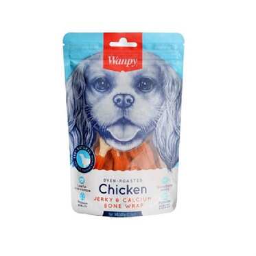 Wanpy Oven Köpek Ödülü Roasted Tavuk Sargılı Kalsiyum Takviyeli 100 gr.