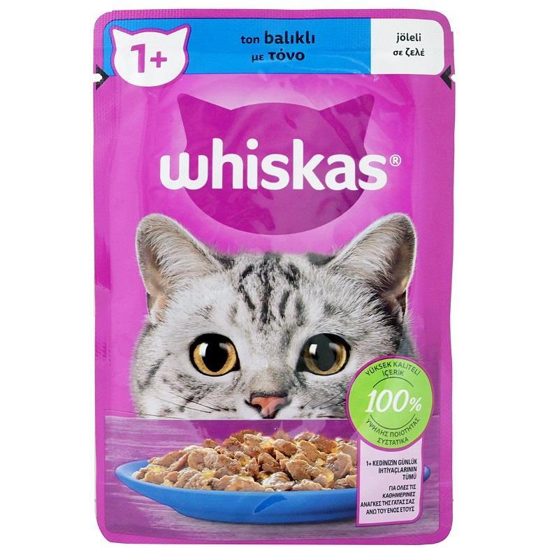 Whiskas Pouch Jöle İçinde Ton Balıklı Yetişkin Kedi Konservesi 85gr - 1