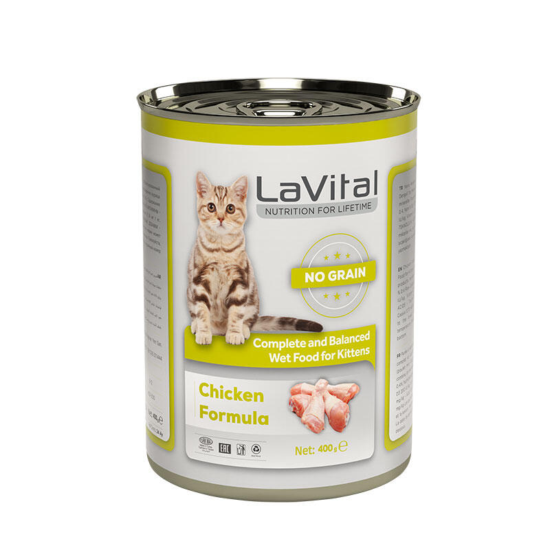 Yavru Kediler İçin Tavuk Etli Püre / Yavru Kediler İçin Tam Ve Dengeli Yaş Mama 400 Gr. - 1
