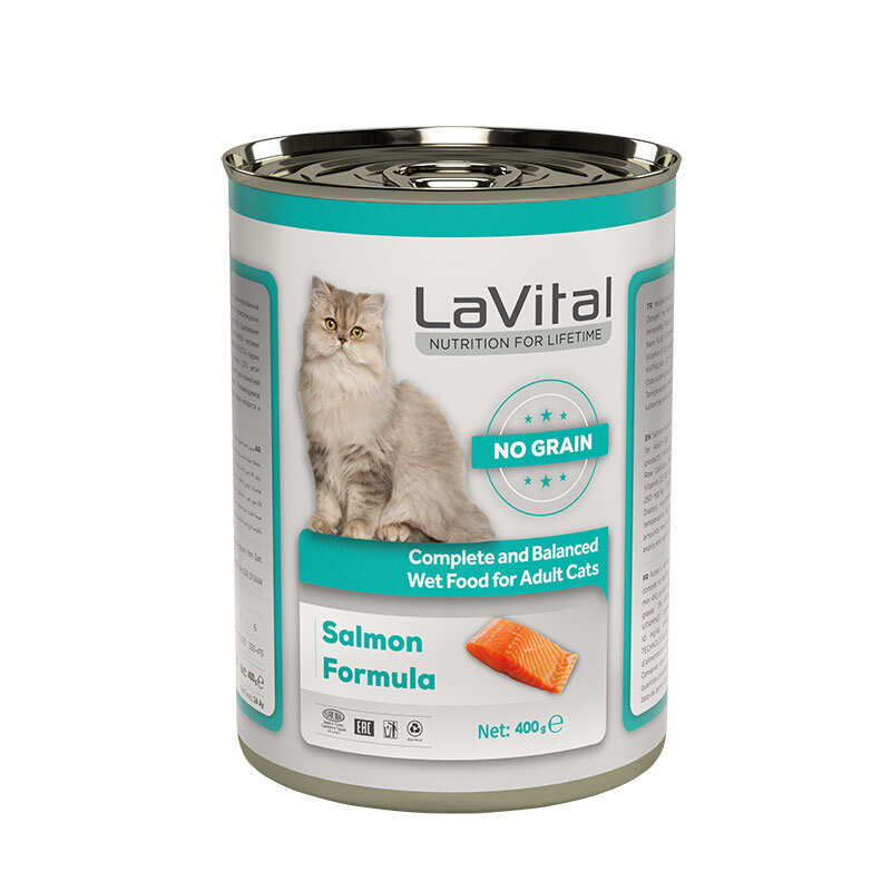 Yetişkin Kediler İçin Somon Etli Püre / Yetişkin Kediler İçin Tam Ve Dengeli Yaş Mama 400 Gr.