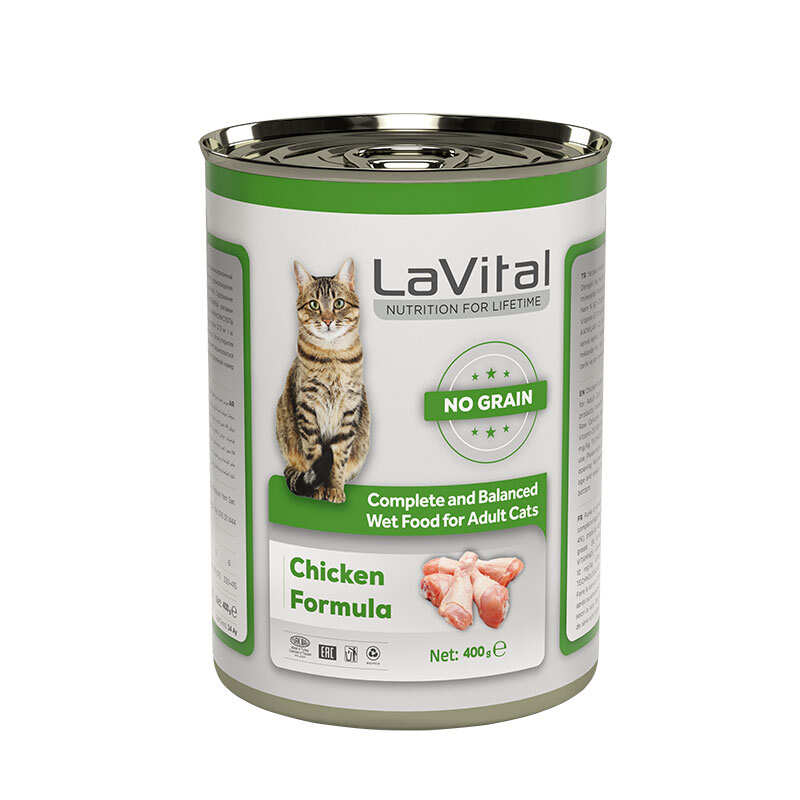 Yetişkin Kediler İçin Tavuk Etli Püre / Yetişkin Kediler İçin Tam Ve Dengeli Yaş Mama 400 Gr.