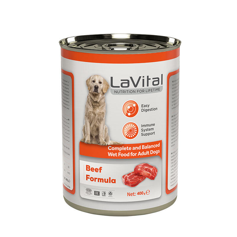 Yetişkin Köpekler İçin Sığır Etli & Pirinçli Püre / Yetişkin Köpekler İçin Tam Ve Dengeli Yaş Mama 400 Gr. - 1